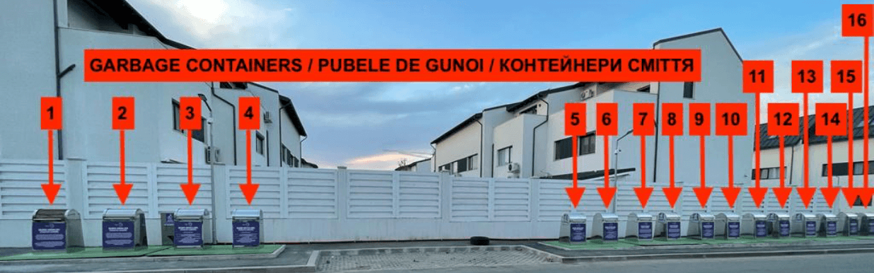 Schema containerelor de gunoi pe complex